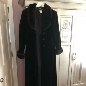 JS Collection Black Velvet Coat - Jacket